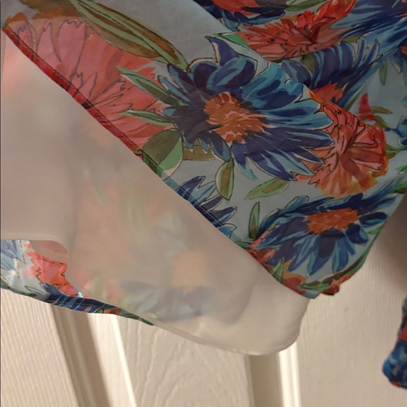Milly Revolve NWT Emilia Painted Dahlia Print Top Size 0-2 - Picture 8 of 8